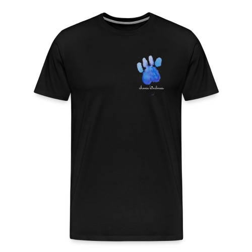 Tierfreund Choose Kindness Hundepfote Wasserfarben - Männer Premium T-Shirt