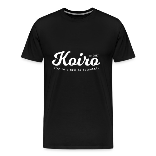 Koiro - Valkoinen Teksti - Miesten premium t-paita