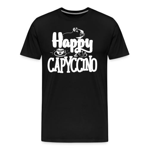 Happy Capyccino Geschenk Kinder Meerschweinchen - Männer Premium T-Shirt