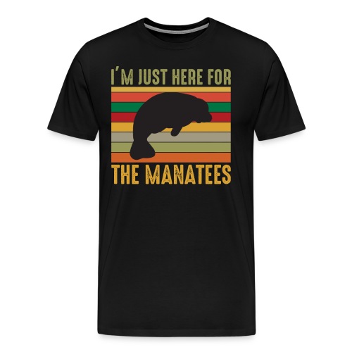 I'm Just Here to The Manatees Seekuh Zoologe - Männer Premium T-Shirt