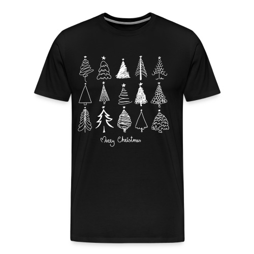 Merry Christmas Sapins de Noël - T-shirt Premium Homme