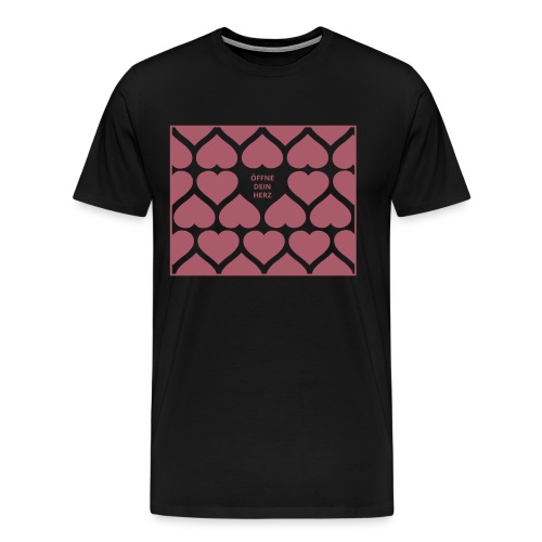 Herzen Quadrat flieder - Männer Premium T-Shirt