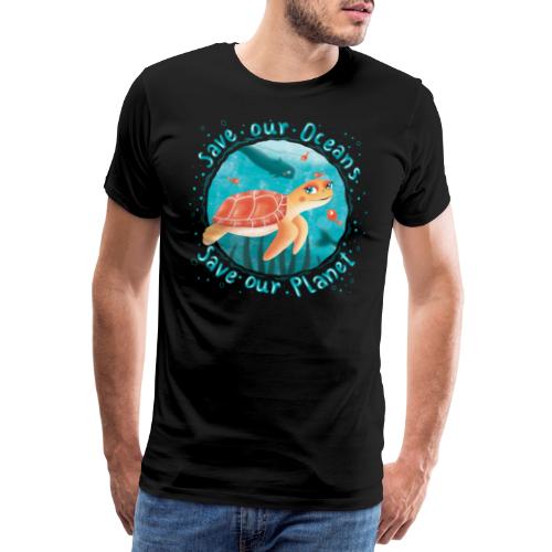 Save our Oceans - Save our Planet - Schildkröte - Männer Premium T-Shirt
