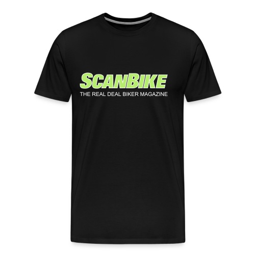 ScanbikeGreen&white - Premium-T-shirt herr