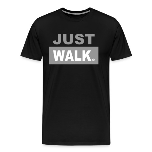 JUST WALK mannen grijs - Mannen Premium T-shirt