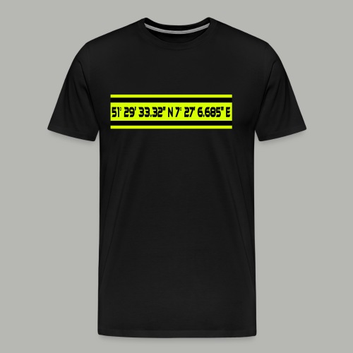 Wstfln Stadion Dortmund Koordinaten - Männer Premium T-Shirt