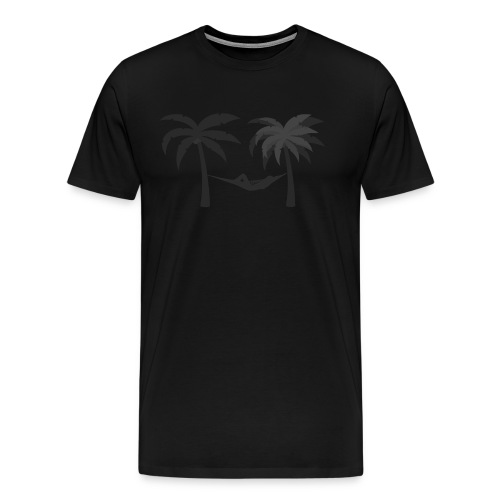 Hängematte mitzwischen Palmen - Männer Premium T-Shirt