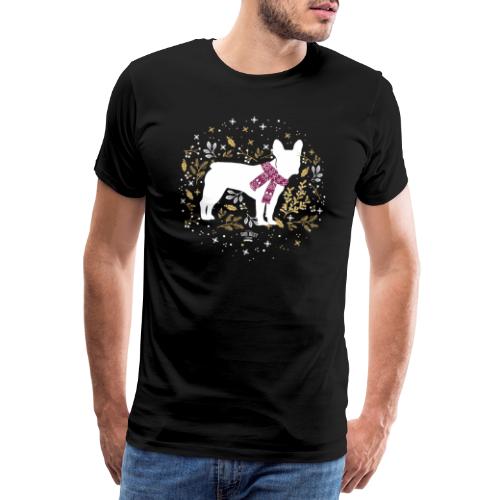 French Bulldog Winter - Männer Premium T-Shirt
