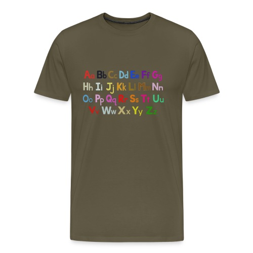 alphabet 2 - Men's Premium T-Shirt