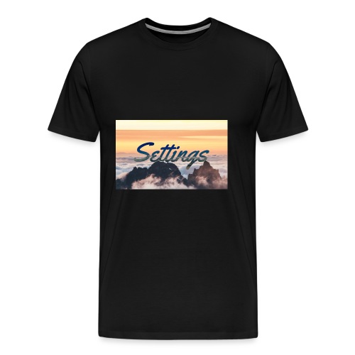 Settings Clouds - Men's Premium T-Shirt