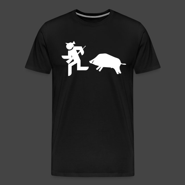 „Jäger vs Keiler“-Shirt für Jäger - ein Klassiker!