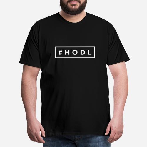 HODL Hashtag - Herre premium T-shirt