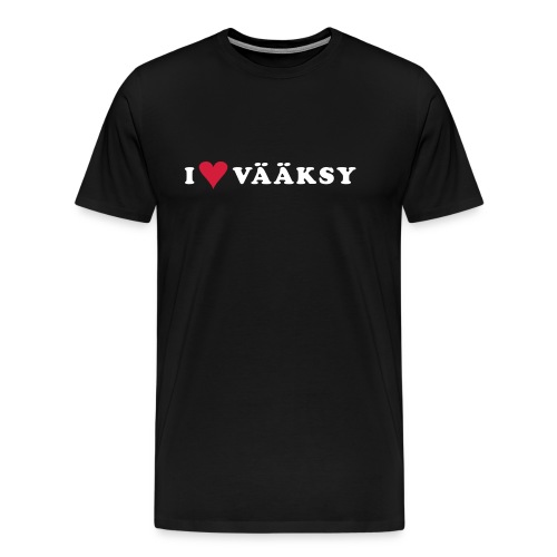 I LOVE VAAKSY - Miesten premium t-paita