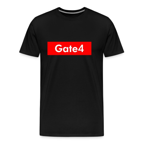 Gate 4 Logo Röda - Premium-T-shirt herr