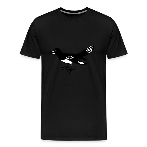 Harakka täytevärinen - Miesten premium t-paita