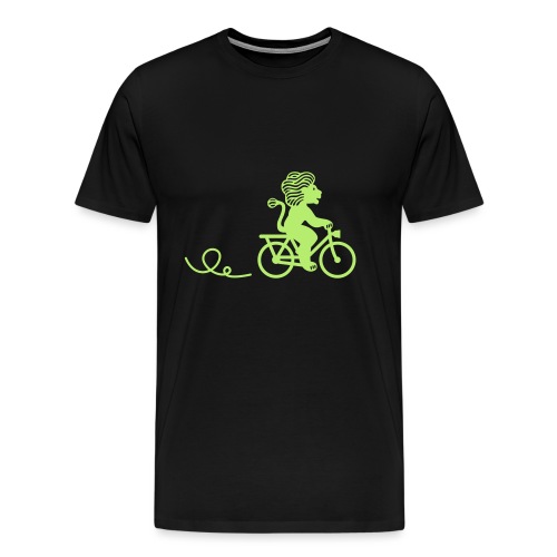 Züri-Leu beim Velofahren ohne Text - Männer Premium T-Shirt