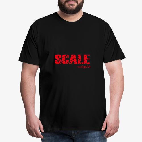 SCALE Logo rot - Männer Premium T-Shirt