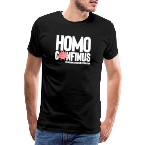 Homo Confinus + Slogan - T-shirt Premium Homme