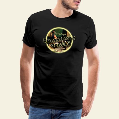 rockabilly rebels pinup - Herre premium T-shirt