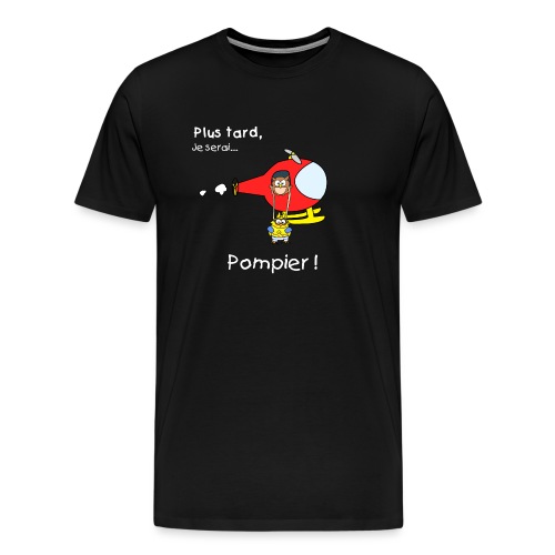 t-shirt grossesse futur pompier - Camiseta premium hombre