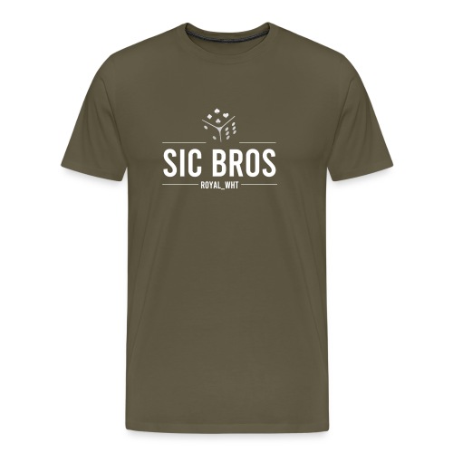 sicbros1 royal wht - Men's Premium T-Shirt
