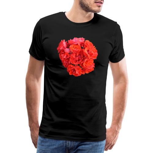 Rose rot Blume Sommer - Männer Premium T-Shirt