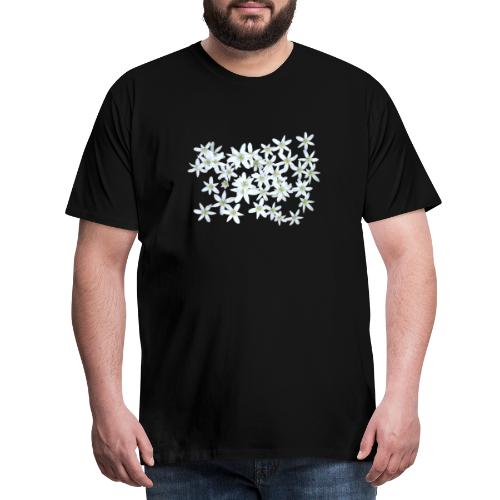 Weiße Sterne Blume Pflanze - Männer Premium T-Shirt