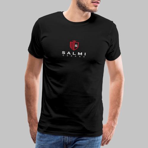 Salmi Garage Logo (Valkoinen Pysty) - Miesten premium t-paita