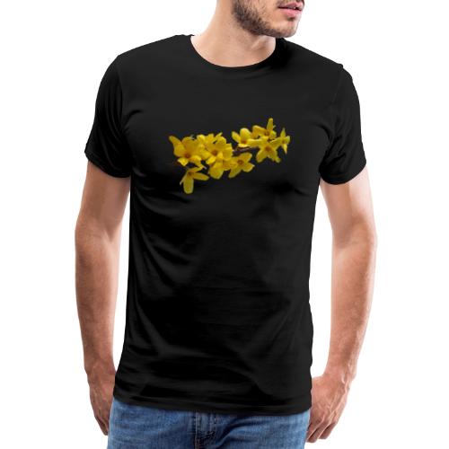 Forsythie Frühling - Männer Premium T-Shirt
