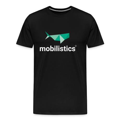 mobilistics logo white - Männer Premium T-Shirt