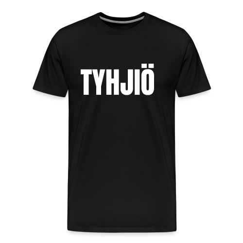 TYHJIÖ Logo White - Miesten premium t-paita