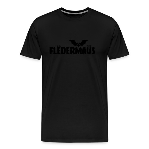 Flëdermaüs - Logo black - Mannen Premium T-shirt