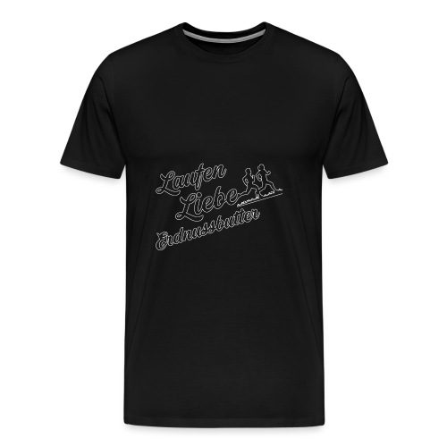 Laufen Liebe Erdnussbutter - Schlicht! - Männer Premium T-Shirt