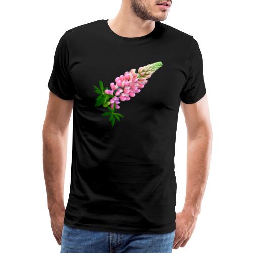 Lupine rosarot Sommer - Männer Premium T-Shirt