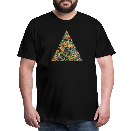 Dreieck, Camouflage, Spritzer, Punkte, Farbe, Bunt - Männer Premium T-Shirt