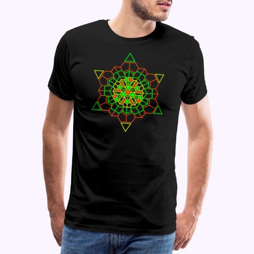 Cosmic Crystal Front - Herre premium T-shirt