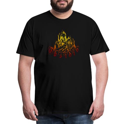 Obsidio Nex & Feuer - Männer Premium T-Shirt