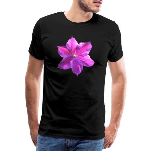 Clematis lila Sommerblume - Männer Premium T-Shirt