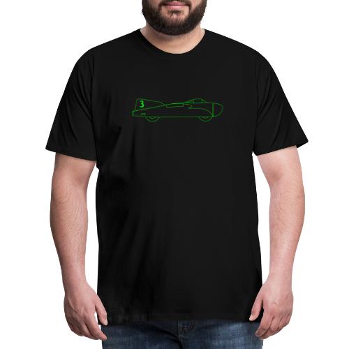 futuristic retro JET automobile - Men's Premium T-Shirt