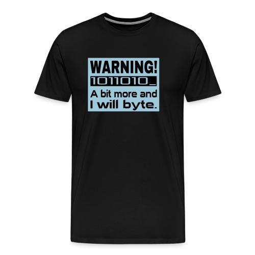 Byte Spruch Nerd - Männer Premium T-Shirt