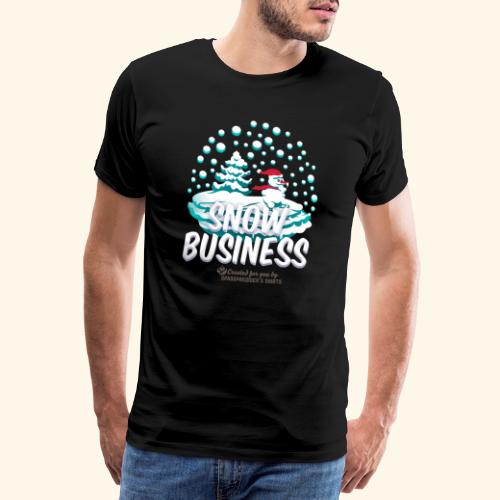 Schneemann Snow Business - Männer Premium T-Shirt