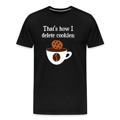 Cookies Kaffee Nerd Geek - Männer Premium T-Shirt
