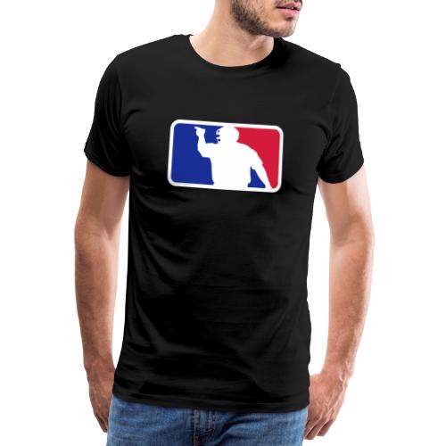 Baseball Umpire Logo - Herre premium T-shirt