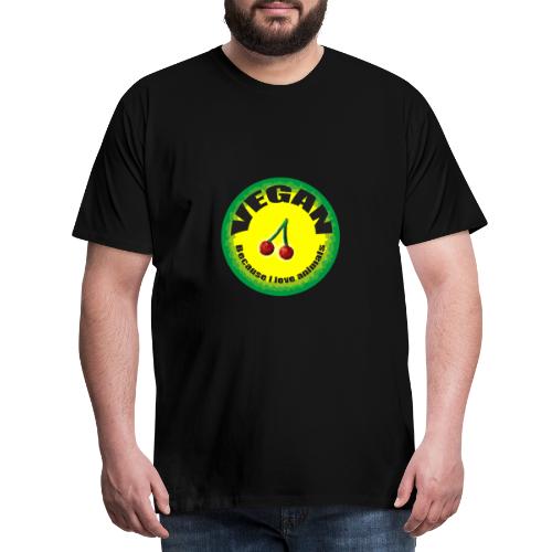 Vegan - love animals - Männer Premium T-Shirt