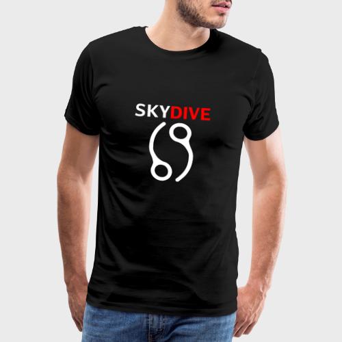 Skydive Pin 69 White - Männer Premium T-Shirt