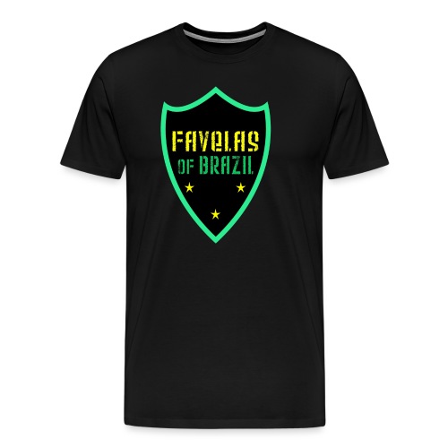 Faveli Brazylii BLACK GREEN DESIGN - Koszulka męska Premium