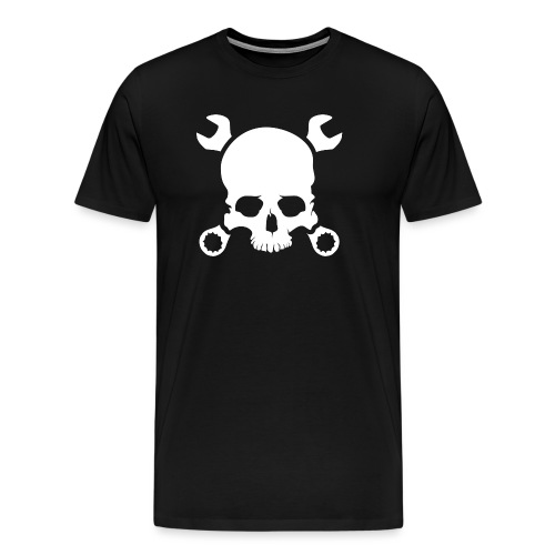 Totenkopf Totenschädel Gabelschlüssel - Männer Premium T-Shirt