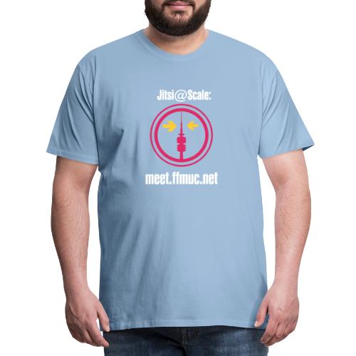 Freifunk Jitsi-Meet weiß - Männer Premium T-Shirt