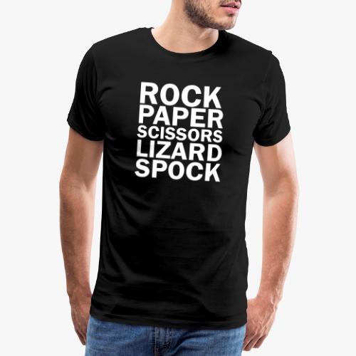 rock paper scissors lizard spock - Men's Premium T-Shirt