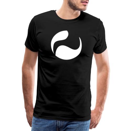 DEEPINSIDE logo ball white - Men's Premium T-Shirt